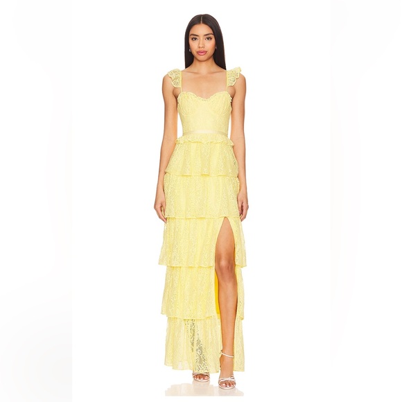 Tularosa Cantini Maxi Dress in Yellow - Wedding Guest - Picture 1 of 2